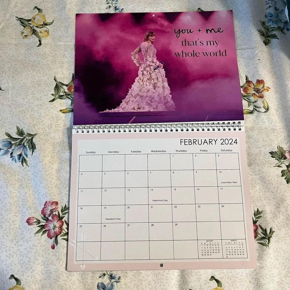 Taylor Swift 2024 photo wall calendar